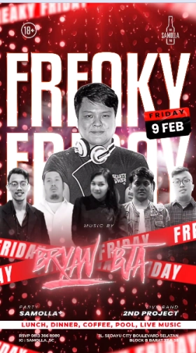 SAMOLLA CAFE & POOL JAKARTA - FREAKY FRIDAY