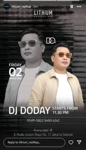 LITHIUM ROOFTOP JAKARTA - FRIDAY