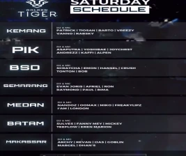 GOLDEN TIGER BSD  SATURDAY