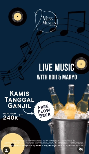 MISS MENDES RESTO JAKARTA - LIVE MUSIC