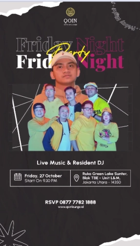 QOIN LOUNGE JAKARTA - FRIDAY NIGHT PARTY