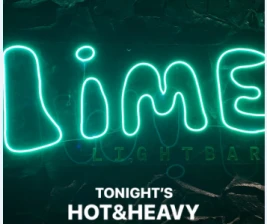 LIME LIGHTBAR SCBD  HOT  HEAVY