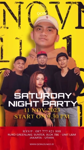 QOIN LOUNGE JAKARTA - SATURDAY NIGHT PARTY