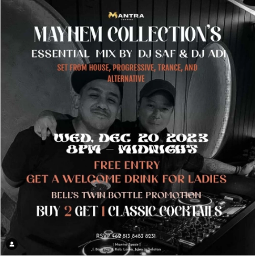 MANTRA LOUNGE JAKARTA - MAYHEM COLLECTION