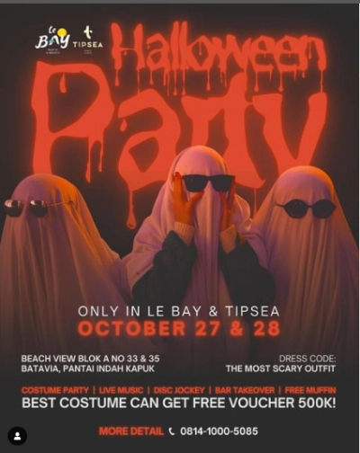 TIPSEA BEACH LOUNGE JAKARTA - HALLOWEEN PARTY