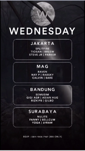 W SUPERCLUB GATSU JAKARTA - WEDNESDAY