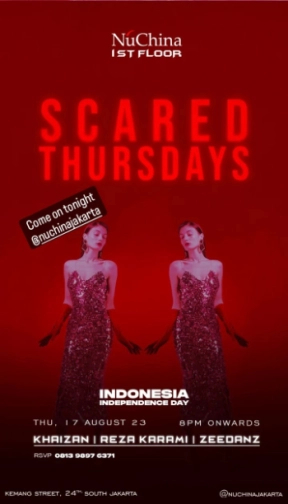 NU CHINA JAKARTA - SCARED THURSDAYS