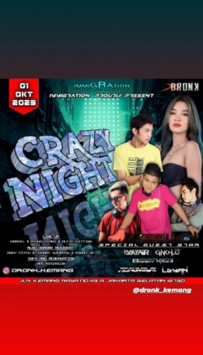 XDRONK JAKARTA - CRAZY NIGHT