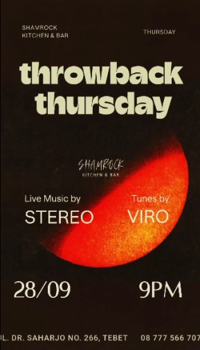 SHAMROCK JAKARTA - THROWBACK THURSDAY