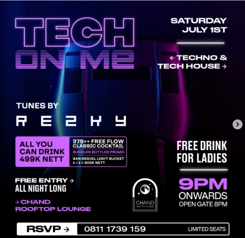 CHAND ROOFTOP LOUNGE JAKARTA - TECH ON ME