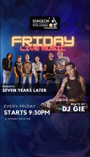 DUNGEON POOL LOUNGE JAKARTA - FRIDAY LIVE MUSIC