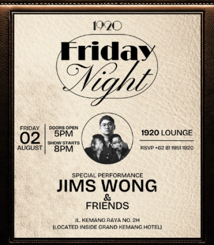 1920 LOUNGE JAKARTA - FRIDAY NIGHT