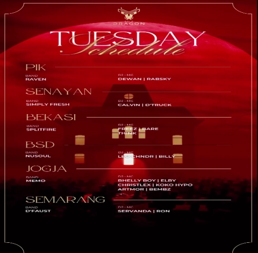 GOLD DRAGON BEKASI - TUESDAY