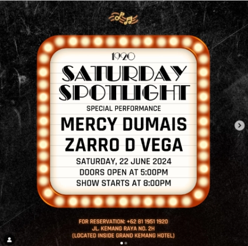 1920 LOUNGE JAKARTA - Saturday Spotlight