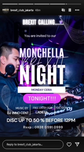 BREXIT JAKARTA - MONCHELLA BREXIT NIGHT