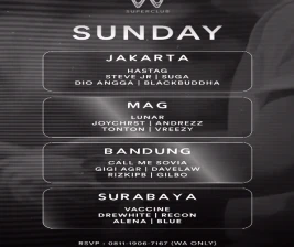 W SUPERCLUB MAG JAKARTA  SUNDAY