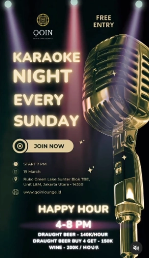 QOIN LOUNGE JAKARTA - KARAOKE NIGHT