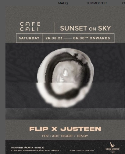 CAFE CALI JAKARTA - SUNSET ON SKY