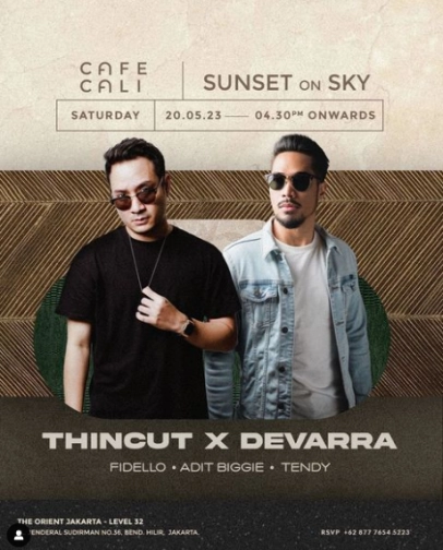 CAFE CALI JAKARTA - SUNSET ON SKY