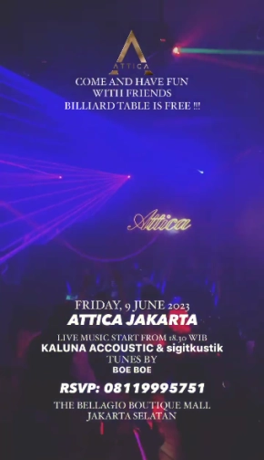 ATTICA JAKARTA - FRIDAY