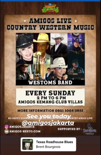 AMIGOS JAKARTA - Live Country Western Music