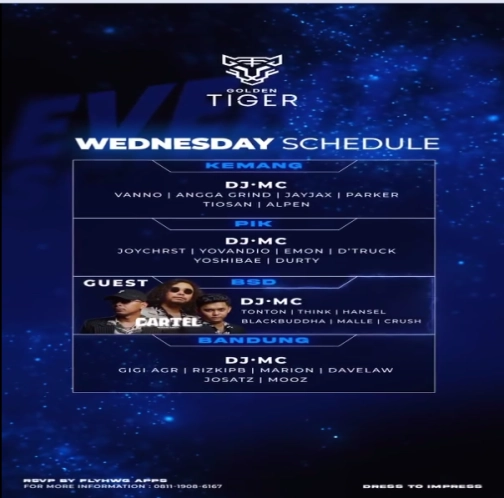 GOLDEN TIGER KEMANG - WEDNESDAY