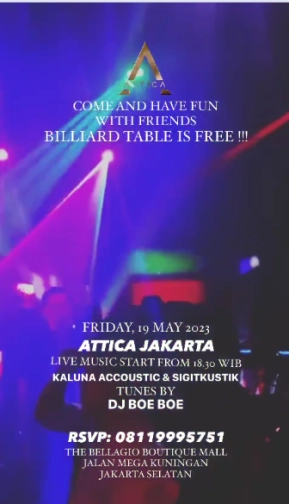 ATTICA JAKARTA - FRIDAY