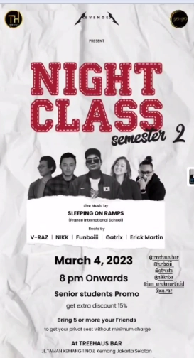 TREEHAUS JAKARTA - Night Class SEMESTER 2