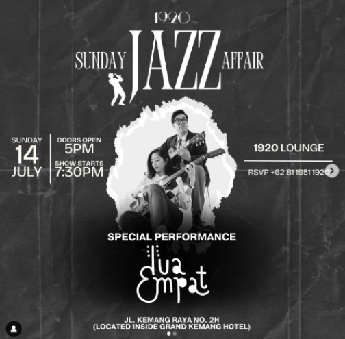 1920 LOUNGE JAKARTA - SUNDAY JAZZ AFFAIR