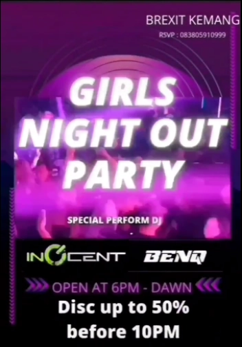 BREXIT JAKARTA - GIRLS NIGHT OUT PARTY