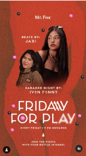 MR FOX JAKARTA - FRIDAY FOR PLAY