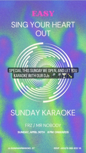 SPEAKEASY JAKARTA - SUNDAY KARAOKE