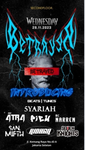 SECONDFLOOR BAR & LOUNGE JAKARTA - BETRAYED