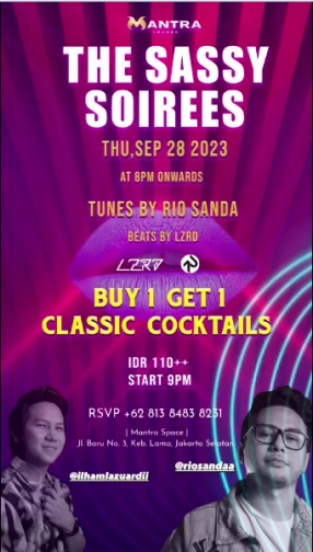 MANTRA LOUNGE JAKARTA - THE SASSY SOIREES