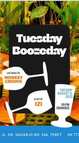 SHAMROCK JAKARTA - TUESDAY BOOZEDAY