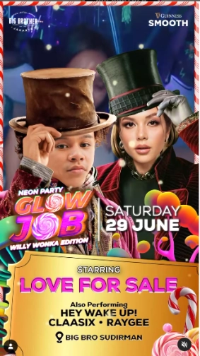 BIG BROTHER SUDIRMAN - GLOWJOB “NEON PARTY” ALERT!