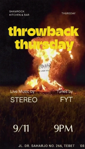 SHAMROCK JAKARTA - THROWBACK THURSDAY