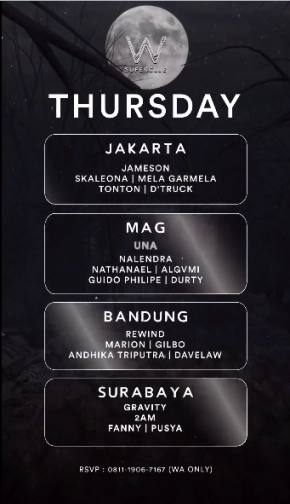 W SUPERCLUB GATSU JAKARTA - THURSDAY