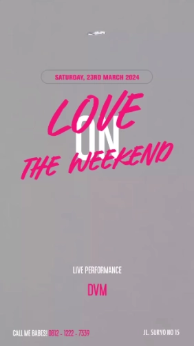 MS JACKSON JAKARTA - LOVE ON THE WEEKEND