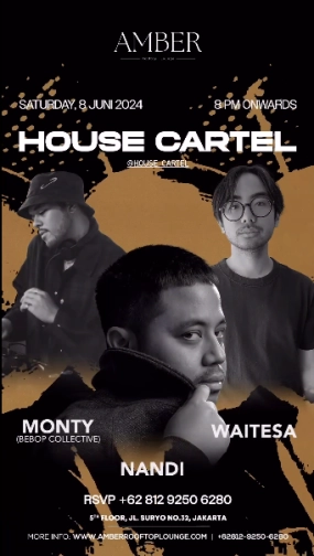 AMBER ROOFTOP LOUNGE JAKARTA - HOUSE CARTEL