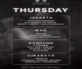 W SUPERCLUB GATSU JAKARTA  THURSDAY