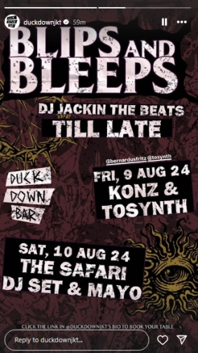 DUCK DOWN JAKARTA - BLIPS & BLEEPS