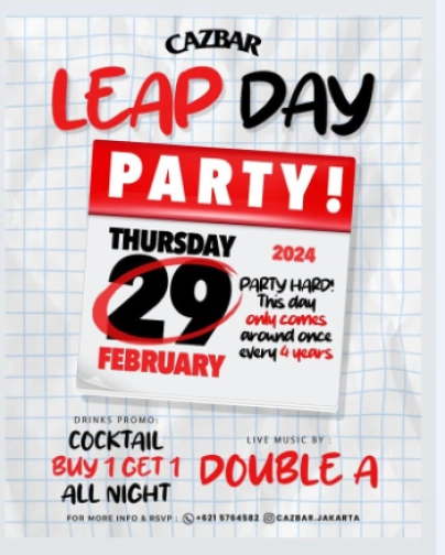 CAZBAR JAKARTA - LEAP DAY