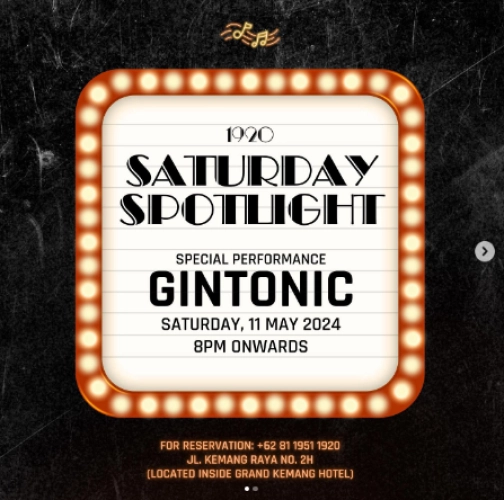 1920 LOUNGE JAKARTA - SATURDAY SPOTLIGHT