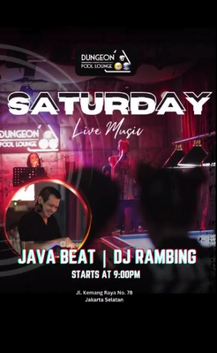 DUNGEON POOL LOUNGE JAKARTA - SATURDAY LIVE MUSIC