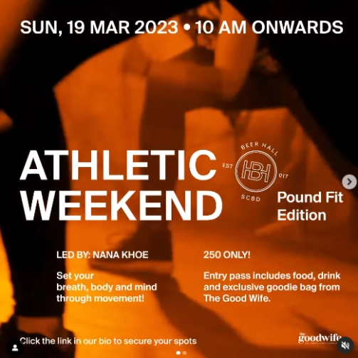 BEER HALL JAKARTA - ATHLETIC WEEKEND: POUND FIT EDITION