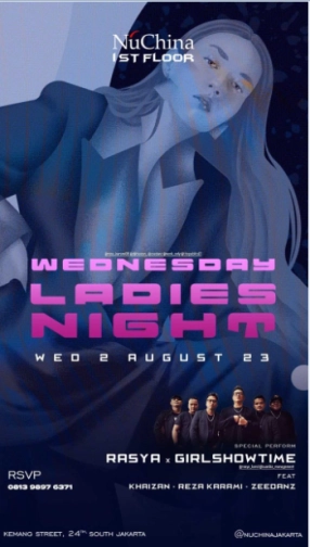 NU CHINA JAKARTA - WEDNESDAY LADIES NIGHT