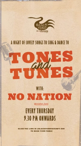 BLACK POND TAVERN JAKARTA - TONES AND TUNES