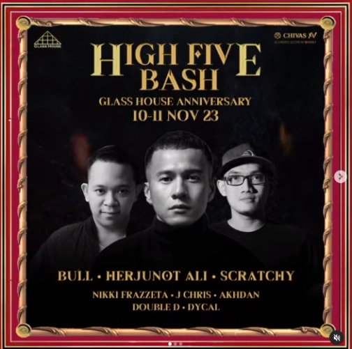 GLASS HOUSE JAKARTA - HIGH FIVE BASH