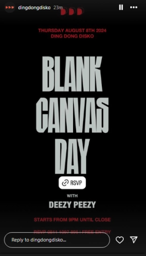 DING DONG DISCO JAKARTA - BLANK CANVAS DAY